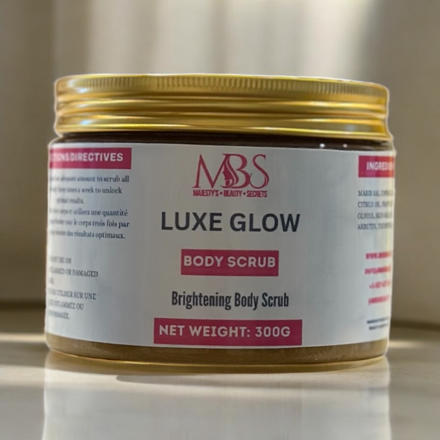 Luxe glow body scrub