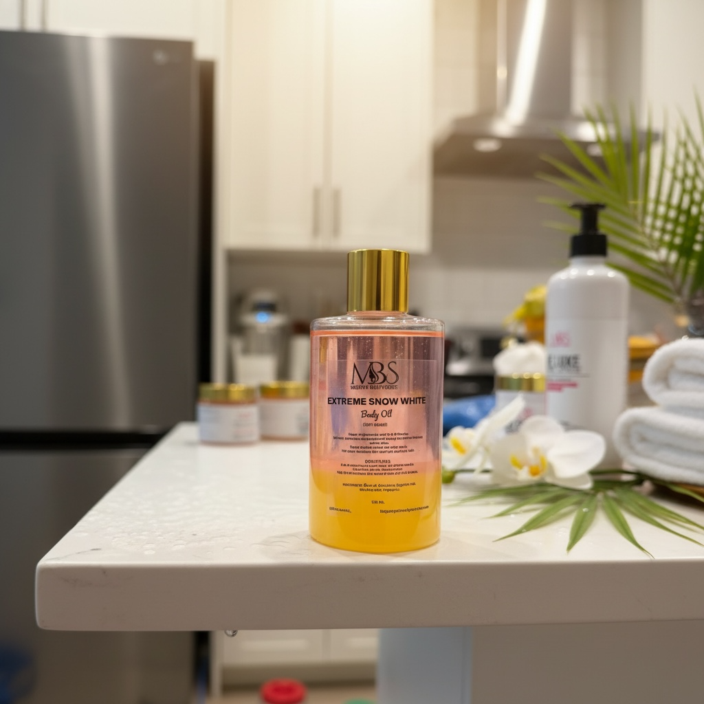 luxe glow body oil (300ml) Snow White Oil