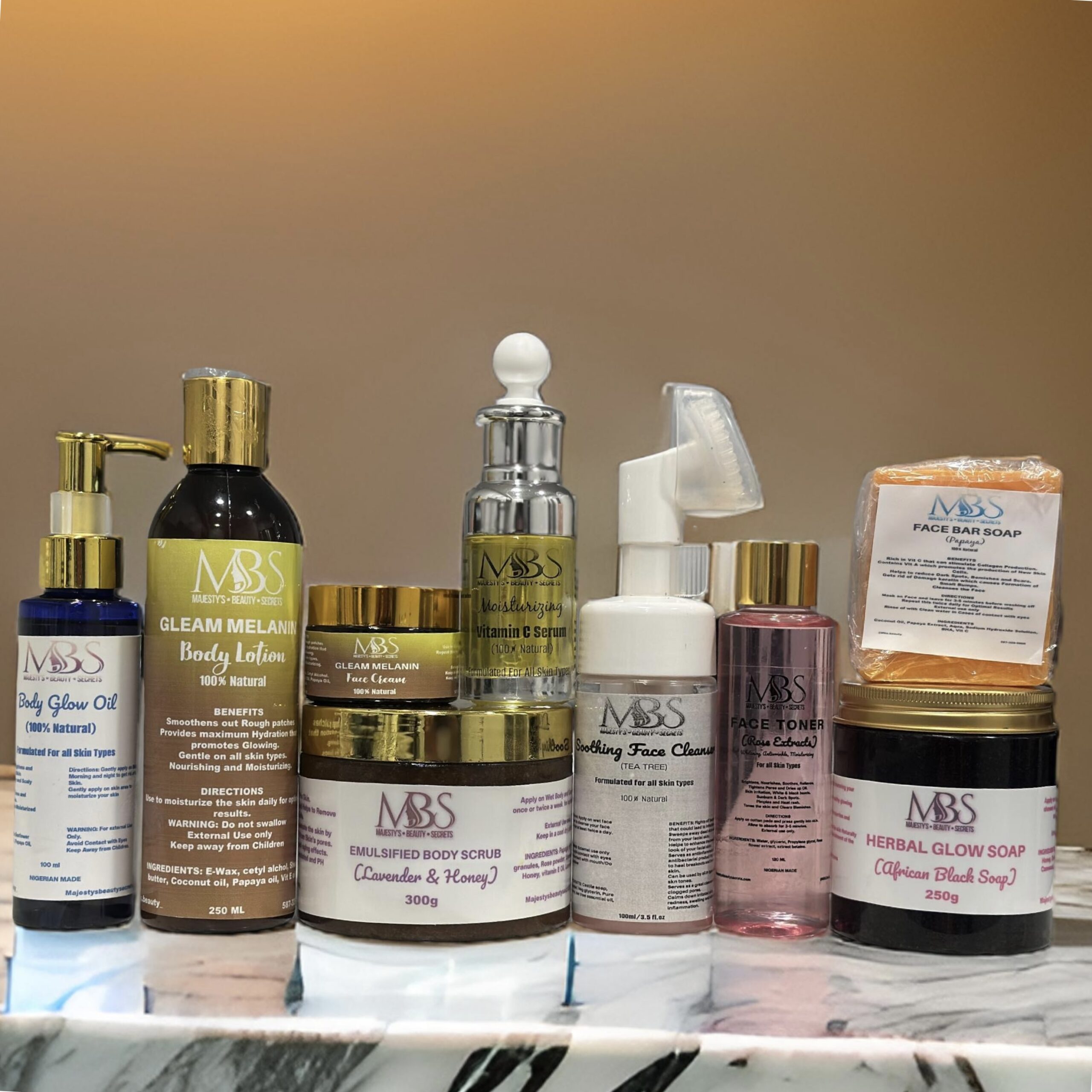 Gleam Melanin Full Kit (Small Size)